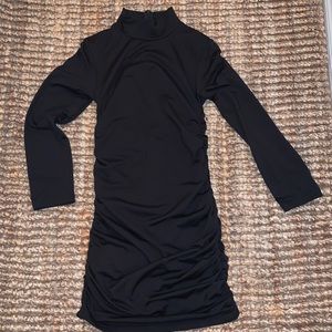 Mock Neck Mini Dress